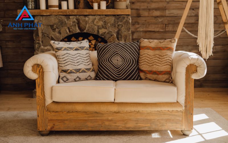 Chất liệu ghế sofa bằng gỗ