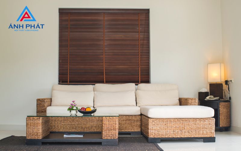 Chất liệu ghế sofa bằng nhựa giả mây