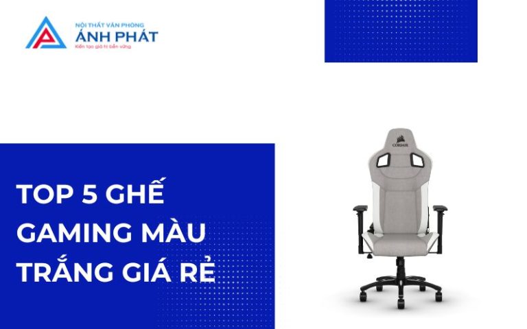 Ghế Gaming màu trắng rẻ