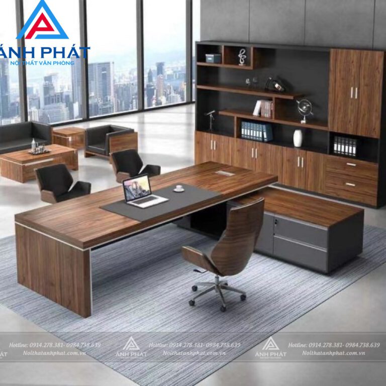 10+ Bàn giám đốc phong cách tối giản đẹp – hiện đại – đẳng cấp cho văn phòng 1 mau ban lam viec giam doc cao cap 4