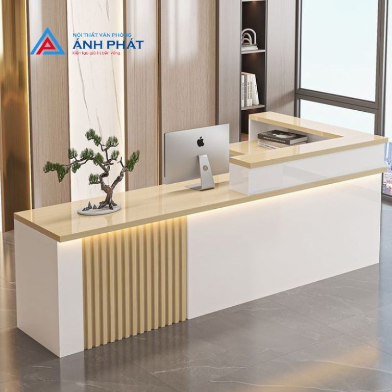 Mẫu bàn quầy lễ tân